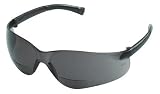 MCR SAFETY BKH20G Reading Glasses,Gray Lens,2.0 Diopter