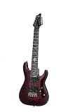 Schecter Damien Elite-8 Left Handed Eight String Electric Guitar - Crimson Red