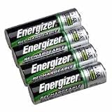 New-Energizer NH15BP4 - e NiMH Rechargeable Batteries, AA, 4 Batteries/Pack - EVENH15BP4