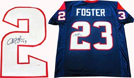 Arian Foster Autographed / Signed Houston Texans Jersey (James Spence)
