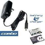 2 Pieces Value Combo Of Motorola Razr V3 V3m V3c V3i OEM Original Lithium-Ion Battery BR50 + OEM Original Home / Wall/ Travel Ac Battery Charger SPN5185