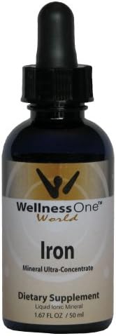 Iron - Premium Liquid Mineral (100 days at 2 mg Per 10 Drop Serving) 50 ml bottle