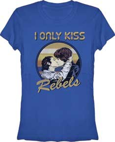  Star Wars Rebel Kiss Juniors Girly T-Shirt