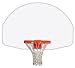 GARED WHITE 35'' X 54'' STEEL FAN-SHAPED BACKBOARD
