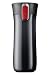 Contigo Double Wall Plastic Tumbler with Autoseal lid, Black, Red Button
