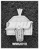 Western Michigan Broncos WMU Basketball Backboard Pendant - Sterling Silver Jewelry