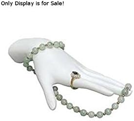 New Retails White Horizontal Polystyrene Bracelet/ring Display Hand 8"l