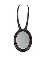 J-LINE Espejo de ParedMarrón