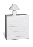 White 4-Drawer Chest