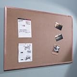 Natural Cork Tackboard - Wood Trim - 4' X 8'