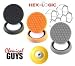 HEX LOGIC ROTARY BUFFING PAD SAMPLER PLATTER -HEX-LOGIC PADS + BACKING PLATE