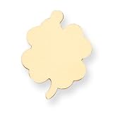 14K Gold 4 Leaf Clover Stamping Disc