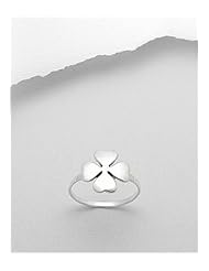 Shamrock Ring In 92.5 Sterling Silver