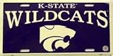 (6x12) Kansas State K-State Wildcats NCAA Tin License Plate