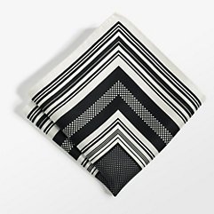 Silk Bordered Pocket Square