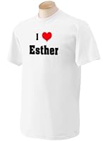 Clothing Store I Love/Heart Esther Adult Short Sleeve T-Shirt In Various Colors & Sizes