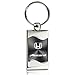Honda Accord Gray Spun Brushed Metal Key Chain