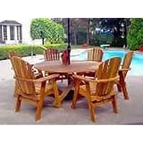 Bear Chair BC58C Cedar 58 Inch Dining Table by Bear Chair