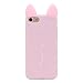 iPhone 6S Plus Case, MC Fashion KoKo Cat Cute 3D Cat Kitty Ears Protective Silicone Phone Case for iPhone 6S Plus & iPhone 6 Plus (Pink)