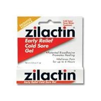 Zilactin Cold Sore Gel, Medicated Gel - 0.25 OzGel