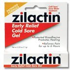 Zilactin Cold Sore Gel, Medicated Gel - 0.25 OzGel