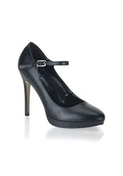 4.25 Inch Stiletto Heel Mini-Platform Mary Jane Pump Women'S Size Shoe