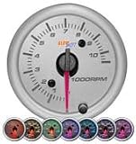 Gray 7 Color 2 Tachometer Gauge