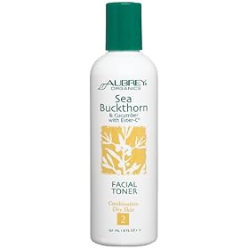 Aubrey Organics Sea Buckthorn & Cucumber with Ester-C Facial Toner, 8-Ounce Bottle
