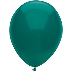 100 Party Balloons - 11" Round Latex, Deep Turquoise