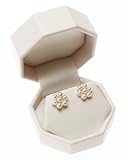 Fresh Water Pearl Earings in a Flower Shape, with 14K Gold Clasp