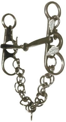 Abetta Argentine Oak Leaf Snaffle - Blue Steel - 5