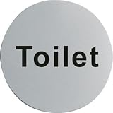 Stainless Steel Door Sign - Toilet