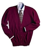 V-Neck Cardigan Sweater (l 42-44 Chest, Navy)