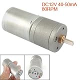 Dc12v 40-50ma 80rpm Round Shape Dc Geared Motor Electric Parts