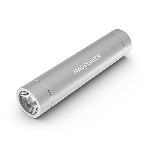 RAVPower Portable Charger 3200mAh External Battery Pack Power Bank with Ultra bright flashlight(3rd Gen Mini, iSmart Technology, Apple Adapter Not Included)for Phones, Tablets and more-Silver RAVPower Portable Charger 3200mAh External Battery Pack Power Bank with Ultra bright flashlight(3rd Gen Mini, iSmart Technology, Apple Adapter Not Included)for Phones, Tablets and more-Silver