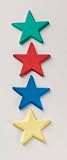 Sugar cake Toppers Stars Assorted Colours 19mm pack of 36