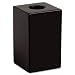 Rolodex Wood Tones Paper Clip Holder, Wood, 2.125 Inch Width x 2.125 Inch Depth x 3.5 Inch Height, Black (62541)