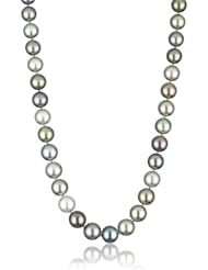 Radiance Pearls "Pearl Jewelry" 14K Gold Clasp 9-11mm Multi-color Tahitian Cultured Pearl Necklace