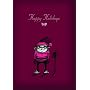 "Happy Holidays/awkward" by Bald Guy Greetings, 8 mini-cards per box (Pack of 2)