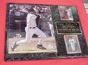 New York Mets Mike Piazza 2 Card Collector Plaque