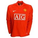 Manchester United Home Shirt 2007/09 - Long Sleeve - XL 46"/117cm