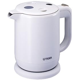 ���݂����Ƃ��ɃT�b�ƕ���! TIGER �d�C�P�g�� 0.8L �z���C�g PFV-G080W