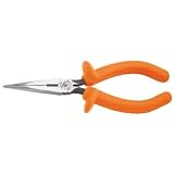 31wh6jKI82L. SL160  Klein D203 7 INS 7 Inch Insulated Standard Long Nose Pliers Side Cutting