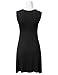 DRESSIS Women's Sleeveless V Neck Pleated Waist Flared Dress S to 3XL (13 Colors)