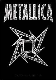 Metallica~ Ninja Star ~ Cloth Textile Fabric Poster Flag ~ 30
