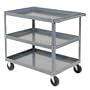 Three Shelf Steel Stock Cart 30" L X 18" W 800 Lb. Capacity