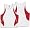 White/scarlet