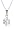 14k White Gold 7-Stone Bezel Set Diamond Cluster Pendant (.11 cttw, J Color, I2 Clarity), 18