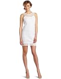 laundry BY SHELLI SEGAL Women's Crochet Neck Mix Lace Dress