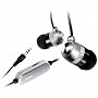 iLuv I353 Aluminum In-Ear Earphones with In-Line Volume Control for All iPods/iPhones and MP3/MP4 players - Silver
